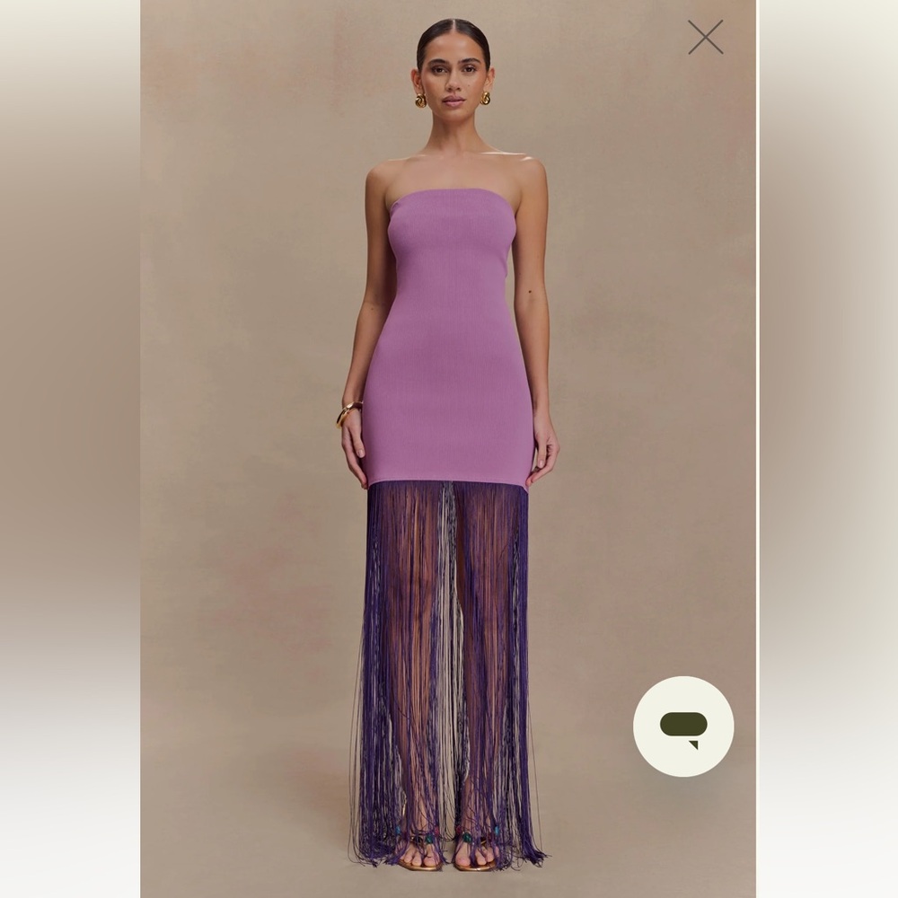 Purple Fringe Dress